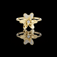 Floral Lab Grown Diamond Statement Promise Ring