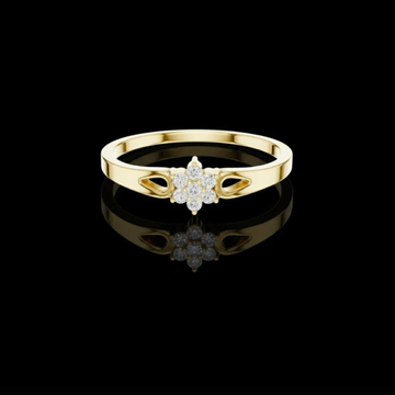 0.08 TCW Dainty Floral Lab Grown Diamond Cluster Ring Minimalist Flower Promise Ring by Ivevar Luxury
