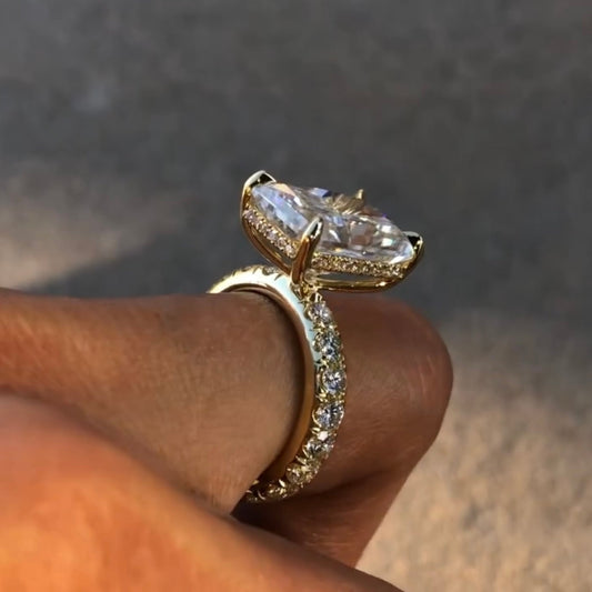 Radiant Cut Solitaire Lab Grown Diamond Ring