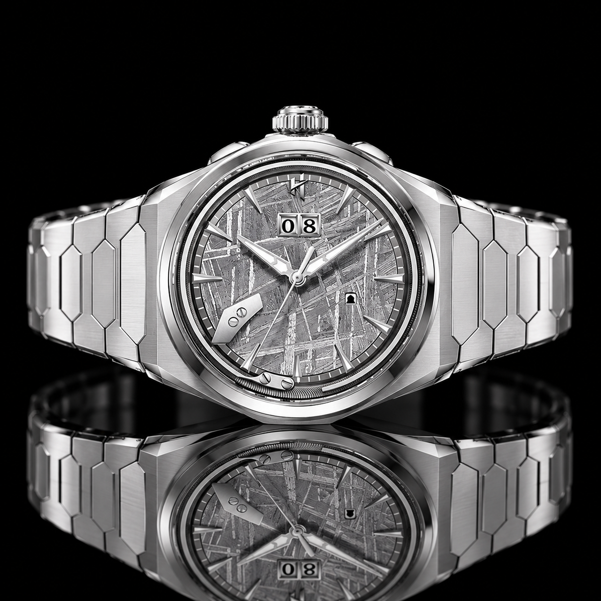 Meteorite Dial Silver Titanium Chiming Limited Edition Automatic Watch