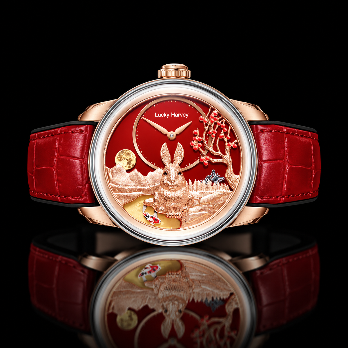 Craftmanship Series Rose Gold Rabbit Limited Edition Automatic watch