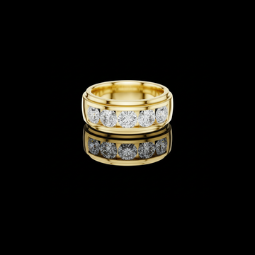 1.75 TCW Premium Luxury Channel Set Lab Grown Round Diamond Statement Band