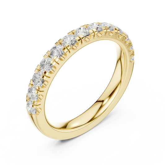 Stackable Round Lab Grown Diamond Wedding Band