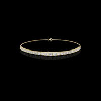 Single Classic Row Round Lab Grown Diamond Tennis Bracelet