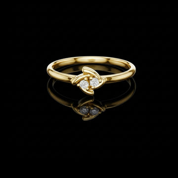 0.024 TCW Heavenly Moissanite Round Cut Diamond Ring For Special One