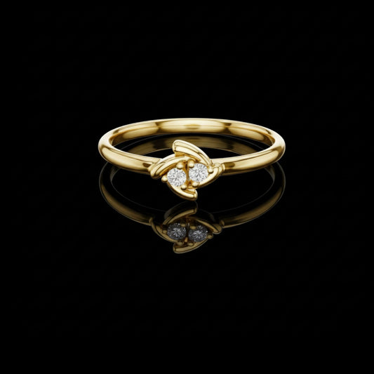 0.024 TCW Heavenly Moissanite Round Cut Diamond Ring For Special One
