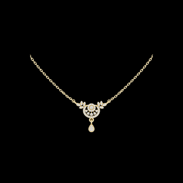 Symmetrical Half Circle Statement Charm Featuring Round Moissanite