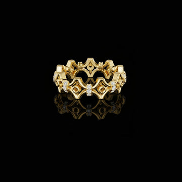 Openwork Crown Lab Grown Diamond Eternity Band