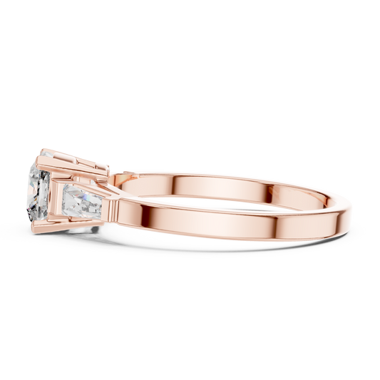 1.00 CT Exclusive Moissanite Cushion Cut Diamond Ring For Her