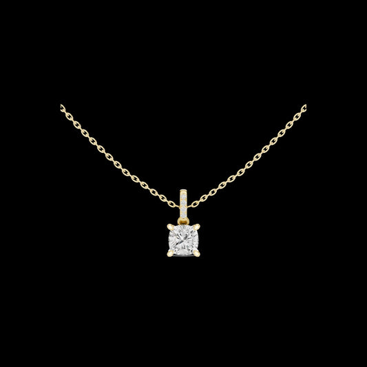 1.50 CT Classic Moissanite Cushion Cut Diamond Solitaire Pendant Brilliance with Modern Elegance