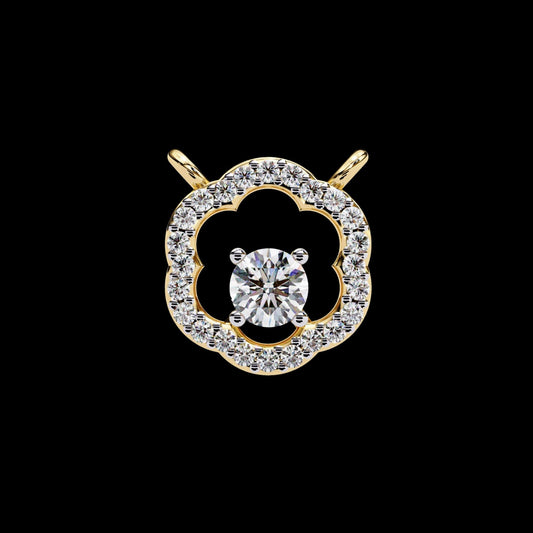 0.19 CT Dazzling Round Cut Lab Created Diamond Pendant for Wedding & Anniversary Gift