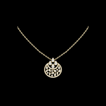 Chandelier Droplet Layering Pendant Encrusted with Multi-Stone Moissanite