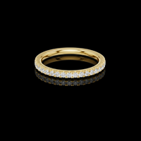 0.25 TCW Dazzling Moissanite Diamond Eternity Pave Stacking Band Minimalist Jewelry For Her