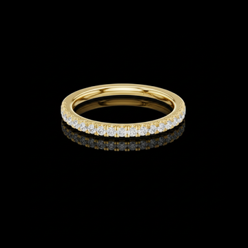 0.25 TCW Dazzling Moissanite Diamond Eternity Pave Stacking Band Minimalist Jewelry For Her