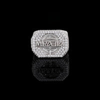 Custom Iced Out Lab Grown Diamond Signet Statement Ring