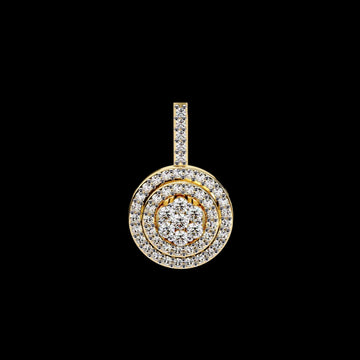 0.015 CT Luxurious Round Cut Moissanite Diamond Pendant with Ultimate Bright & Shine