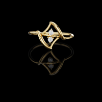 Toi et Moi Geometric Lab Grown Diamond Statement Ring