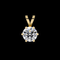 2.14 TCW Unique Round Cut Lab Grown Diamond Pendant Design for Women Stand Out in Style