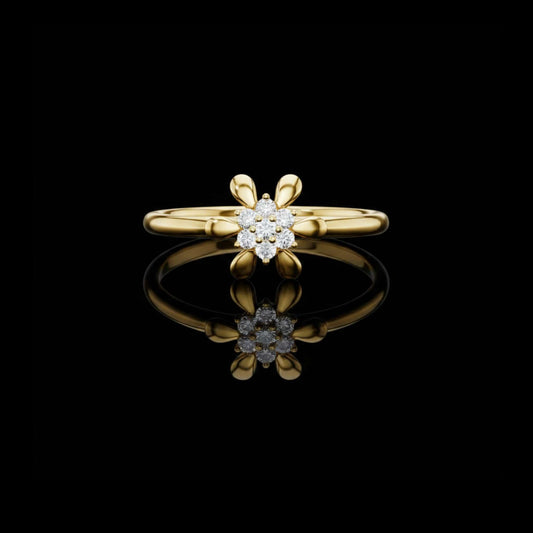 0.084 TCW Delight Lab Grown Round Cut Diamond Ring For Every Day