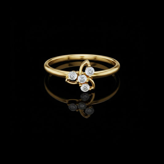 Sparkle Round Cut Lab Diamond Ring For Sunshine