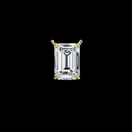 1.03 TCW Luxury Emerald Cut Moissanite Solitaire Pendant Modern Elegance with a Brilliant Center Stone
