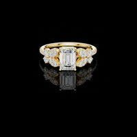 1.00 CT Charming Moissanite Emerald Cut Ring For Anniversary Ceremony