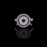 Evil Eye Moissanite Diamond Statement Ring