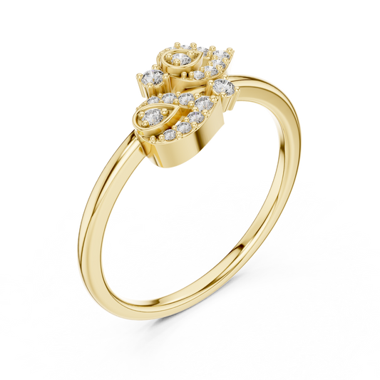 Marquise Motif Cluster Lab Diamond Ring