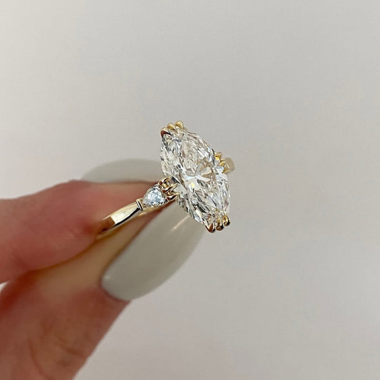 Oval Cut Lab Grown Solitaire Engagement Ring