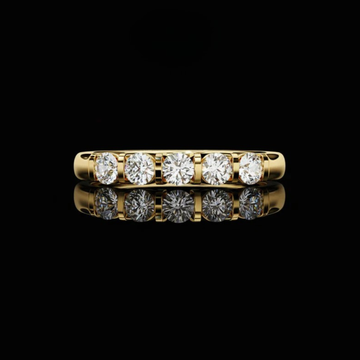Round Cut Lab Grown Diamond Anniversary Band Ring