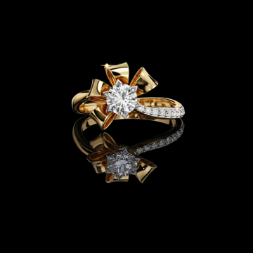 0.43 CT Dazzling Moissanite Diamond Round Cut Anniversary Luxury Ring For Mother