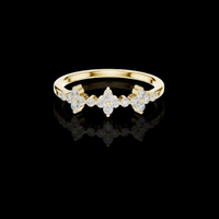 Floral Lab Grown Diamond Band Ring for Women
