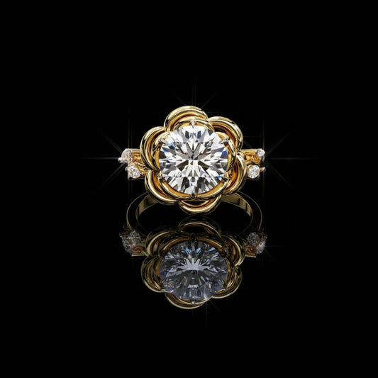 2.07 CT Haute Frost Collection Designer Round Cut Moissanite Diamond Band by Ivevar
