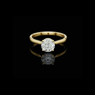 Delicate Round Lab Grown Diamond Engagement Ring