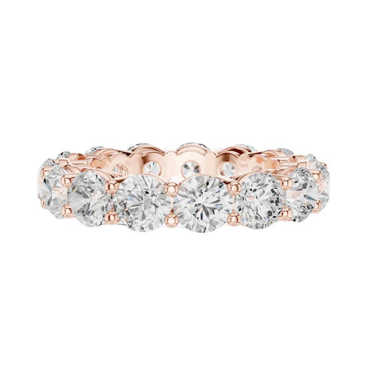 Round Brilliant Lab Grown Diamond Eternity Wedding Band Ring