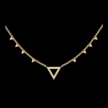 0.34 TCW Sparkling Round Cut Lab Grown Diamond Necklace Affordable Luxury