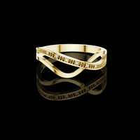 Criss Cross Pave Lab Grown Diamond Infinity Ring