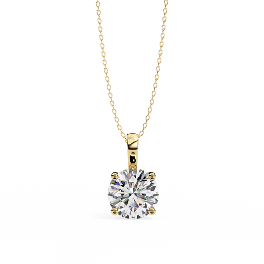 0.80 TCW Stunning Round Lab Grown Diamond Pendant for Women Symbol of Love & Elegance