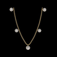 3.52 CT Trendy Round Cut Moissanite Diamond Necklace with Modern & Timeless Styles