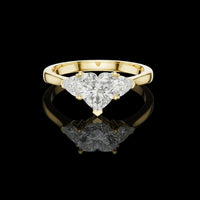 1.00 CT Romantic Moissanite Heart Cut Diamond Ring For Love Affair
