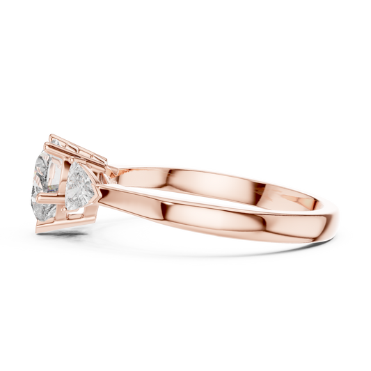 Heart Lab Diamond Promise Ring For Women