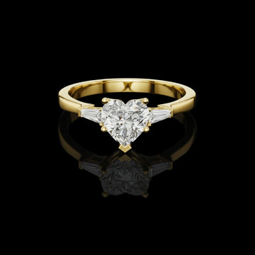 1.00 CT Elegant Moissanite Heart Cut Diamond Ring For Every Time