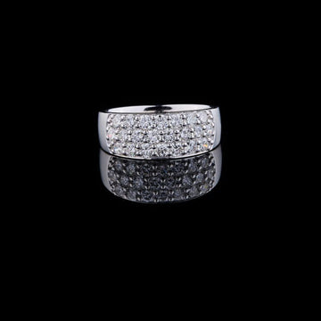 1.50 TCW Sparkling Pave Set Moissanite Diamond Band Dazzling Elegance by Ivevar Luxury
