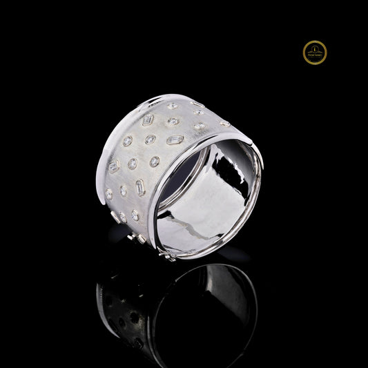 2.75 TCW Bold Moissanite Baguette & Round Diamond Bracelet Modern Iced Style by Ivevar Luxury