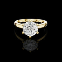 Lab Grown Round Cut Diamond Delicate Ring For Women