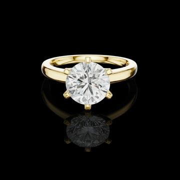 Lab Grown Round Cut Diamond Delicate Ring For Women