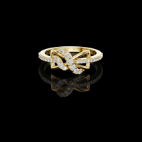 Infinity Round Cut Knot Pave Lab Grown Diamond Ring