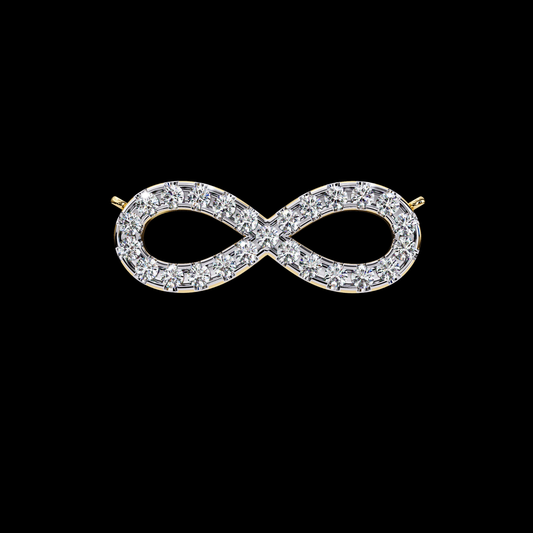 0.32 TCW Affordable Symbol of Endless Love Moissanite Diamond Pendant for Women