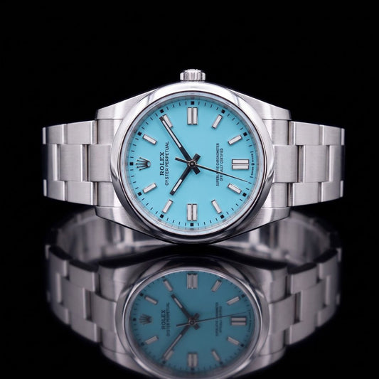 Sky Blue Dial Classic Automatic Men's Wristwatch