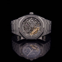 Skeleton Dial Automatic Octagonal Stainless Steel Sports Watch
